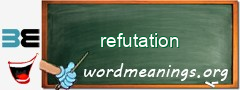 WordMeaning blackboard for refutation